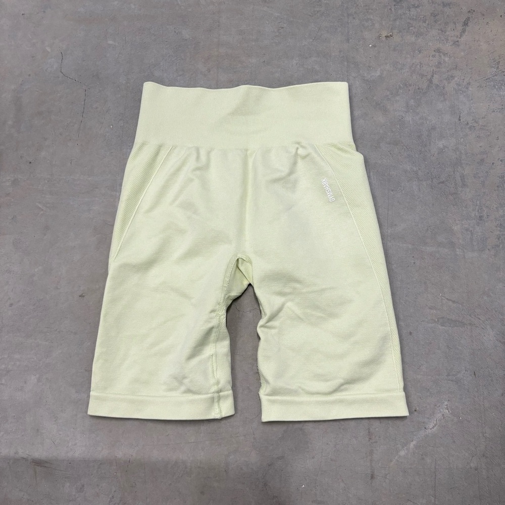 Gymshark Women's Cycling Shorts Green Size Small Flex Gym